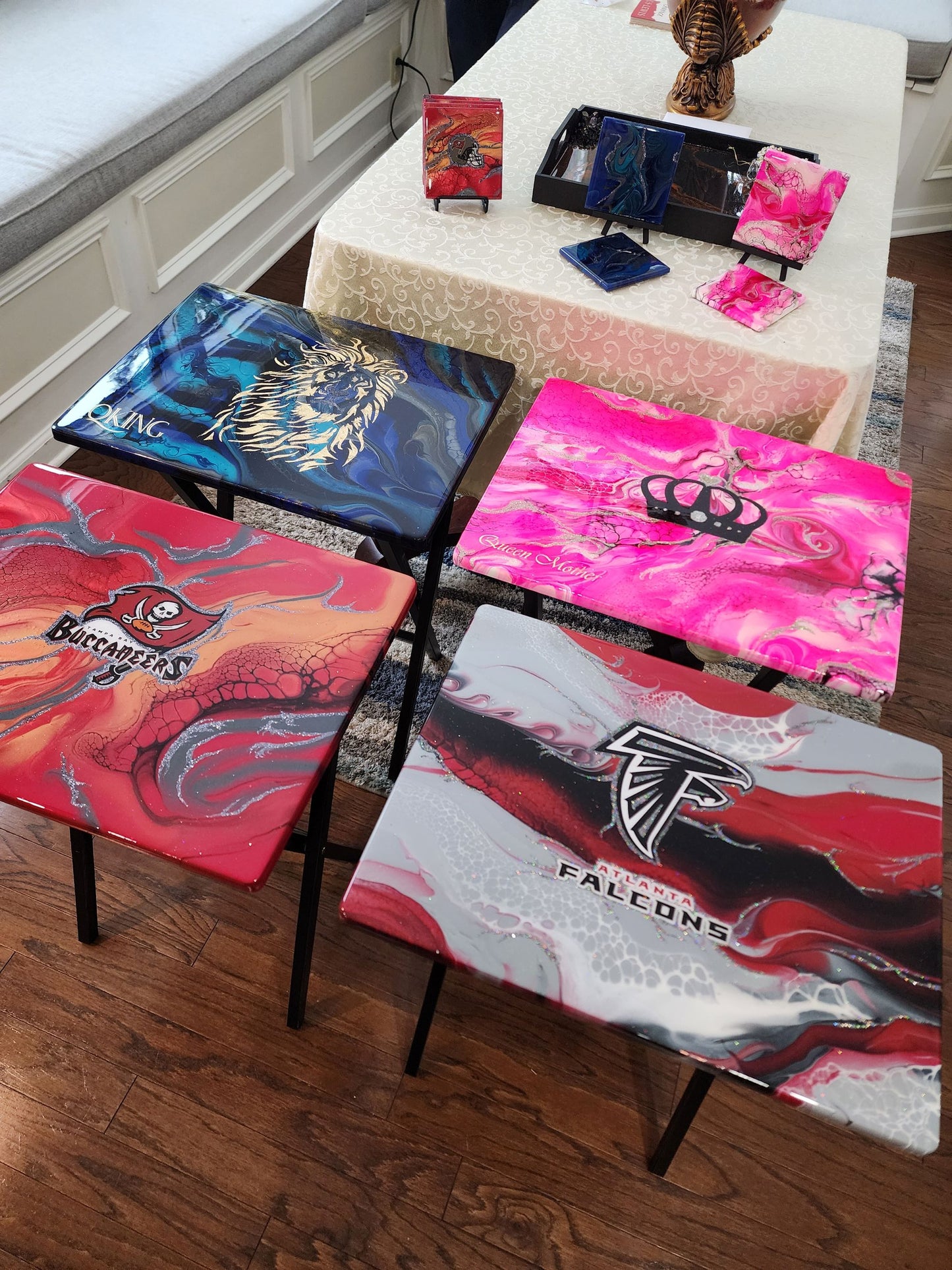 Custom Tray Tables with Logo