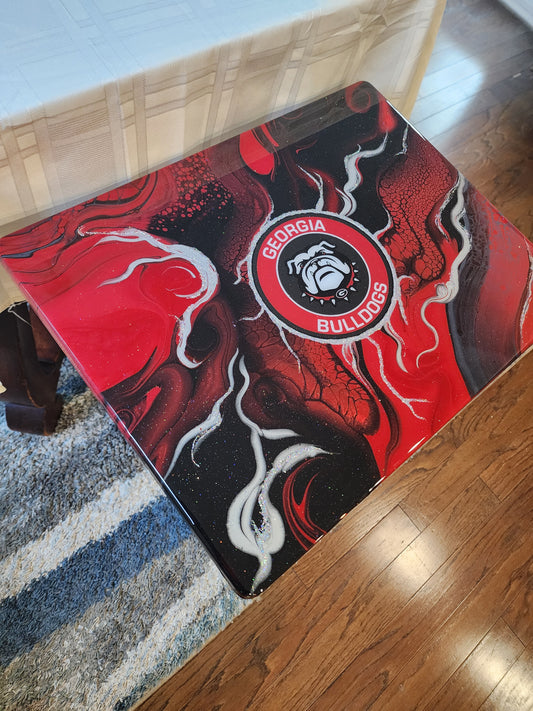 Large Georgia Bulldogs Custom Tray Table
