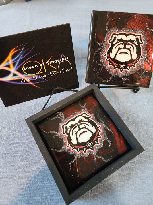Bulldogs coasters