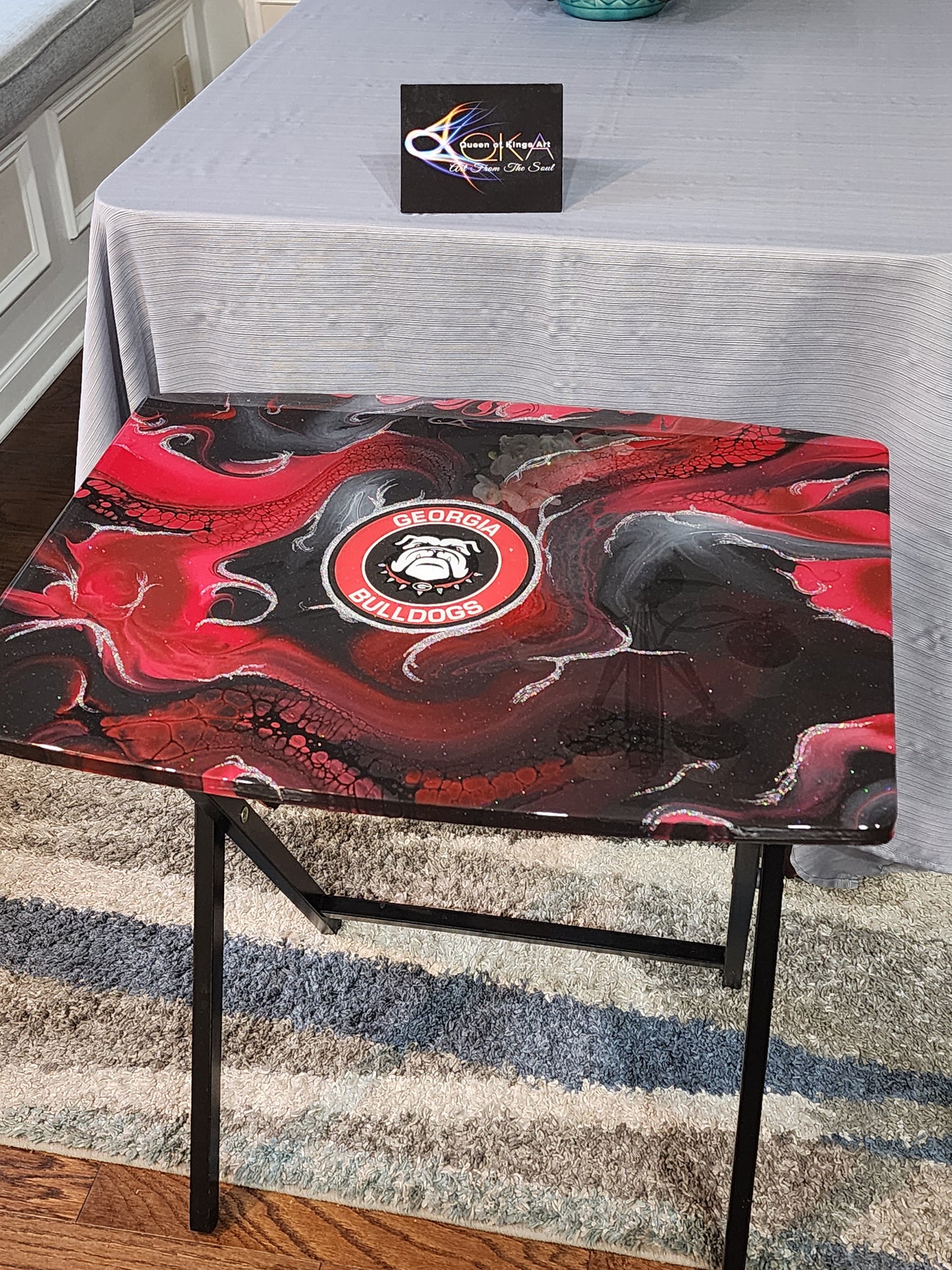 Large Georgia Bulldogs Custom Tray Table